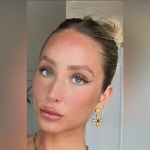 Aurora Earrings in 24k Gold Vermeil & Tiger Eye Stone